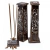 Wooden Incense Holder - Smoke Tower