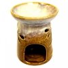 Brown Ceramic Oil Burner - Dragonfly