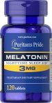 Melatonina 3 mg, Puritan's Pride, 120 tabletek