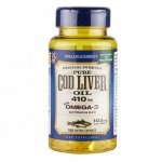 Cod Liver Oil, Olej z Wątroby Dorsza 1000 mg, Holland & Barrett, 60 kapsułek
