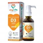 Witamina D3 2000iu w kroplach, Myvita, 50ml