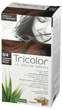 Farba do Włosów Tricolor 5.4 Castano chiaro rame/ Light copper brown/Miedziany jasny brąz 