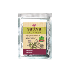Henna Burgundy, Naturalna Farba do Włosów, Sattva, 10g