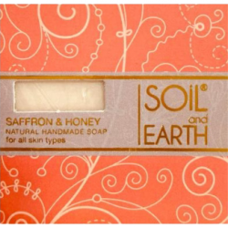 Saffron & Honey Natural Soap, Soil & Earth, 100g