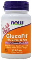 GlucoFit - Liście Banaba Ekstrakt, Now Foods, 60 kapsułek