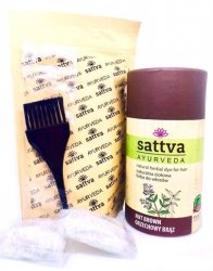 Henna Nut Brown, Natural Herbal Hair Dye, Sattva