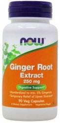 Ginger Root Extract Imbir 250mg, NOW Foods, 90 kapsułek