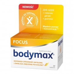 Bodymax Focus Wspomaga koncentrację i pomaga w zapamiętywaniu, 30 tabl