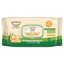 Gentle Cleansing Wipes 0M+ Equilibra, 72 pcs.