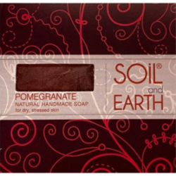 Pomegranate Natural Soap, Soil & Earth, 100g