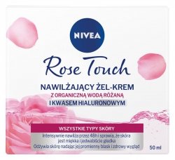 Nivea Rose Touch Nawilżający żel-krem do twarzy z organiczną wodą różaną 50 ml