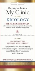 JANDA My Clinic Kriology Nocna Maseczka na twarz,szyję i dekolt - Silna Regeneracja  8ml