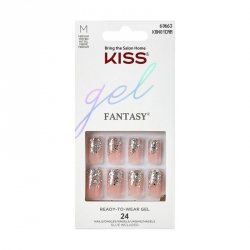 KISS Sztuczne Paznokcie Gel Fantasy - Fanciful (rozmiar M) 1op.(24szt)