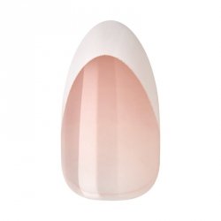 KISS Sztuczne paznokcie samoprzylepne Modern French, No Glue Needed, White Tips, Medium Almond