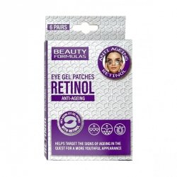 BEAUTY FORMULAS Retinol Przeciwstarzeniowe płatki pod oczy z retinolem 1 op. - 6 par
