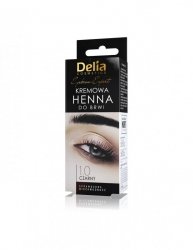 DELIA COSMETICS Henna do brwi  kremowa 1.0 Czarny 15ml
