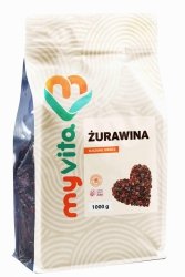 Żurawina Naturalna Suszona Myvita, 1000 g