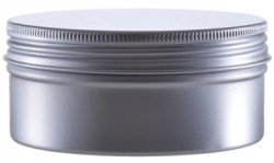 Silver Round Aluminum Jar, 150ml