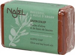 Aleppo Soap with Rhassoul and Argan Oil, Najel, 100g