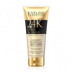 EVELINE 24k Gold&Caviar Luksusowy regenerujący złoty krem do rąk i paznokci 100 ml