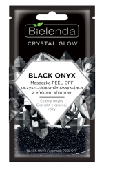 Bielenda Crystal Glow Maseczka peel-off oczyszczająco-detoksykująca Black Onyx  8g