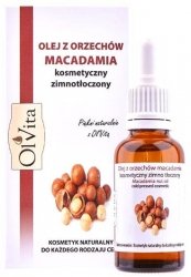 Macadamia Nut Oil Cold pressed, Olvita, 30ml