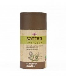 Henna Light Brown, Natural Herbal Hair Dye, Sattva
