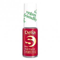 Delia Cosmetics Vegan Friendly Emalia do paznokci Size S nr 213 Red Velvet  5ml