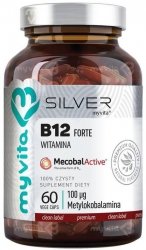 Wtamina B12 Forte 100mcg, Kapsułki SILVER PURE, MyVita