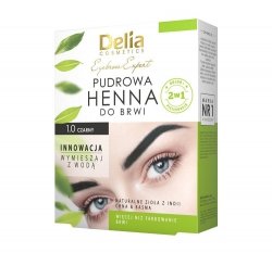 Delia Cosmetics Henna do brwi pudrowa 1.0 czarna