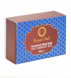 Luksusowe ręcznie robione mydło glicerynowe Royal Oud z olejkami eterycznymi, Song of India, 100g