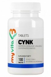 Cynk (Glukonian Cynku) 15 mg, MyVita