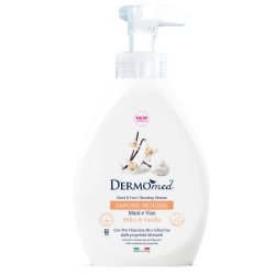 Mydło do rąk i twarzy w piance MLEKO & WANILIA, Dermomed, 500 ml