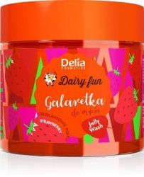 Delia Cosmetics Dairy Fun Galaretka do mycia ciała - Truskawkowe Pole (Strawberry) 350g