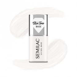 SEMILAC Skin Tone Baza coverowa do lakierów hybrydowych półtransparentna Coconut Cream 7 ml