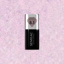SEMILAC Smart Extend Lakier hybrydowy Glitter Delicate Pink nr. 806 7 ml