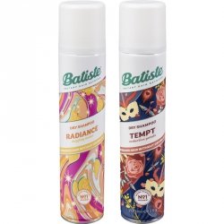 BATISTE Zestaw Radiance + Tempt Suche szampony do włosów 200ml + 200ml