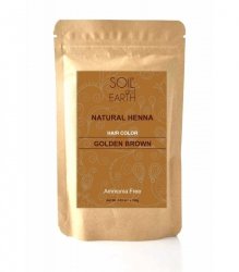 Naturalna Henna Złocisty Brąz, Soil & Earth, 100g