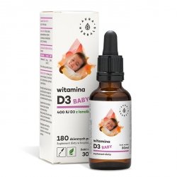 Witamina D3 Baby 400IU, Krople, Aura Herbals, 30ml