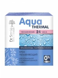 Krem nawilżający do skóry normalnej i mieszanej z wodą termalną i kwasem hialuronowym, Dr. Sante Aqua Thermal, 50ml