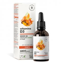 Witamina D3 Forte 2000IU MCT-Oil, Krople, Aura Herbals, 50ml