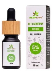 Olej Konopny 5% - 500mg, Hempking, 10ml