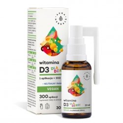 Witamina D3 Vegan dla dzieci, aerozol, Aura Herbals, 30 ml