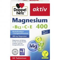 Aktywny magnez 400, Suplement diety, Doppelherz, 30 tabletek