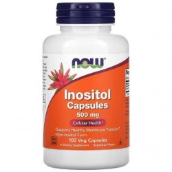 Inositol - Inozytol 500 mg, NOW Foods, 100 kapsułek