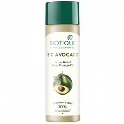 Массажное масло для тела Biotique Bio Avocado для снятия стресса