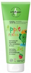 Naturalny szampon i żel do mycia 2w1 dla dzieci, Apple Friends, 4organic
