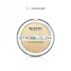 REVERS Puder rozświetlający STROBE & GLOW HIGHLIGHTER  07 Treasure 8 g