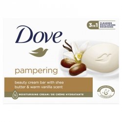 Dove Kremowe Mydło w kostce 3in1 - Pampering - Shea Butter & Warm Vanilla 90g