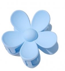 Klamra do włosów  - kwiatek niebieski (SP195) 1szt
